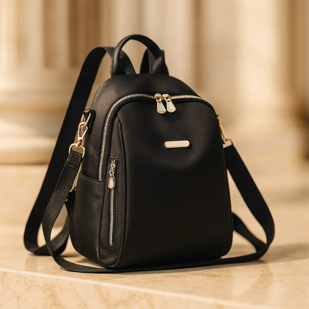 Belvoiri MultyPocket Black Backpack – Stylish Travel & Everydays Bag for Women | Lightweight, Compact & Versatile