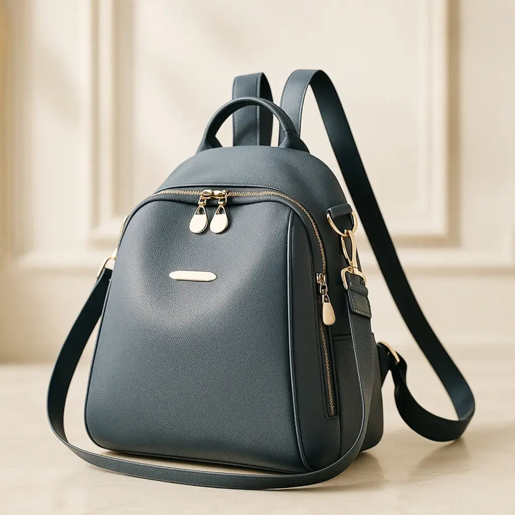 Belvoiri Grey MultyPocket Black Backpack – Stylish Travel & Everydays Bag for Women | Lightweight, Compact & Versatile